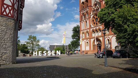 Die "HESSEN-Buchstaben" in Limburg