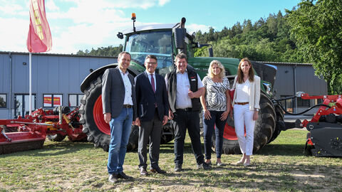 Ministerpräsident Boris Rhein besucht den Gewerbepark Hüttenwerk in Michelstadt
